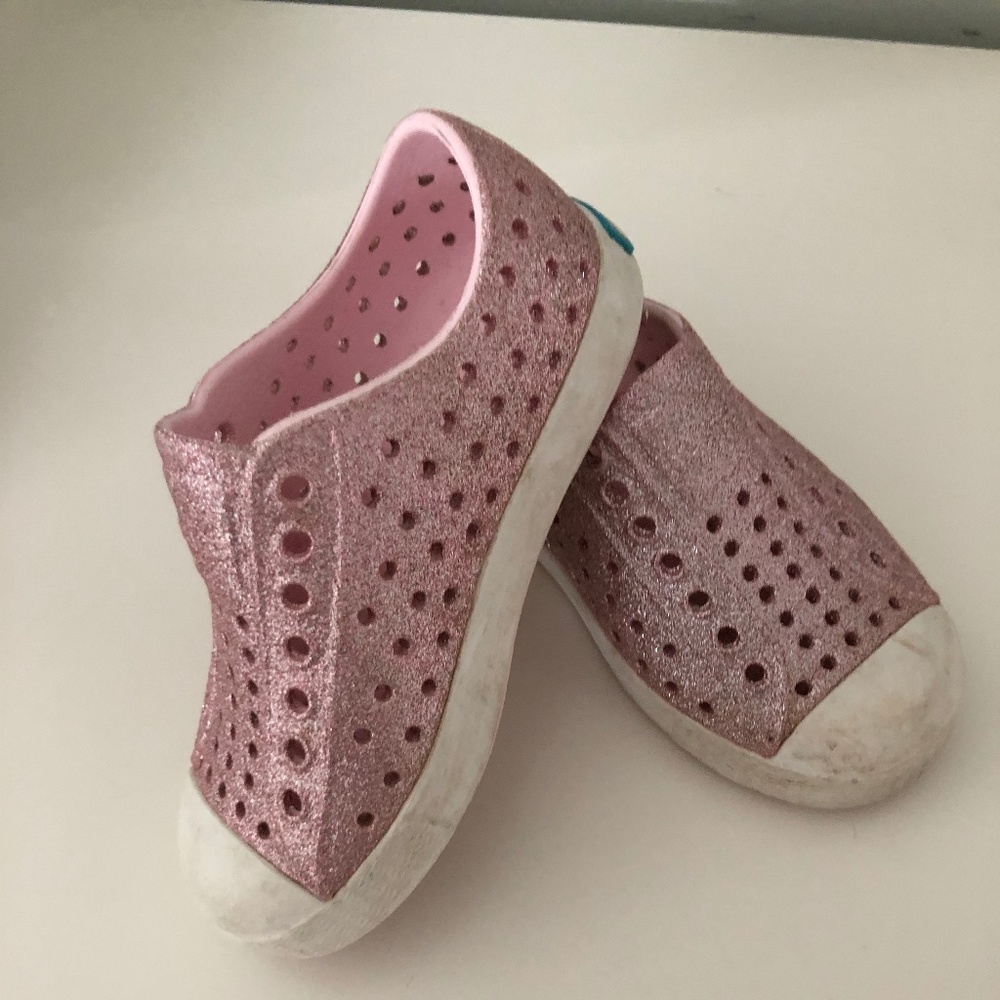 Pink Sparkle Native Shoes